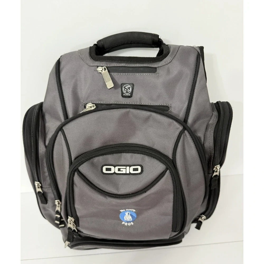 OGIO Utilitarian Gray Large Laptop Backpack Work Travel Multiple Compartments